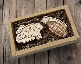 Birthday Grenade Soap Gift for Him – Unique Handmade Soap, Black Sea Scent, Perfect Surprise for Men