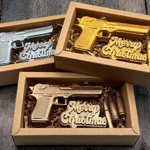 Christmas Soap Gift with Gun Design, Party Favors, Christmas Stocking Stuffer, Christmas Gifts for Kids, Dad, Boyfriend