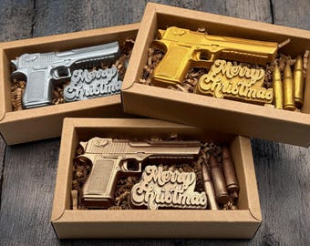 Christmas Soap Gift with Gun Design, Party Favors, Christmas Stocking Stuffer, Christmas Gifts for Kids, Dad, Boyfriend