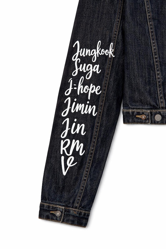 Hand Painted BTS Denim Jacket | Custom K-pop Jacket | BTS ARMY