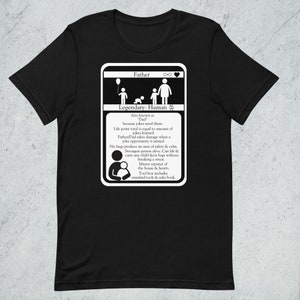 Vater / Vater Karte Stats Unisex T-Shirt