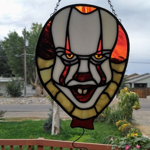 Patrón de vidrieras Scary Clown It
