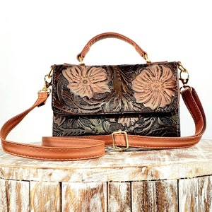 Bolso mexicano- Bolso de mano mexicano con herramientas- Bolso artesanal- Bandolera de cuero- Bolsa Artesanal- Bolsa de Piel Mexicana- Bolsa de Cuero Mexicana