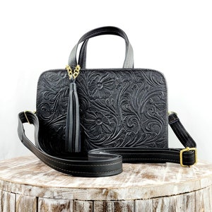 Bolso de mano mexicano con herramientas- Bolso artesanal- Bolso mexicano- Bandolera de cuero- Bolsa Artesanal- Bolsa de Piel Mexicana- Bolsa de Cuero.
