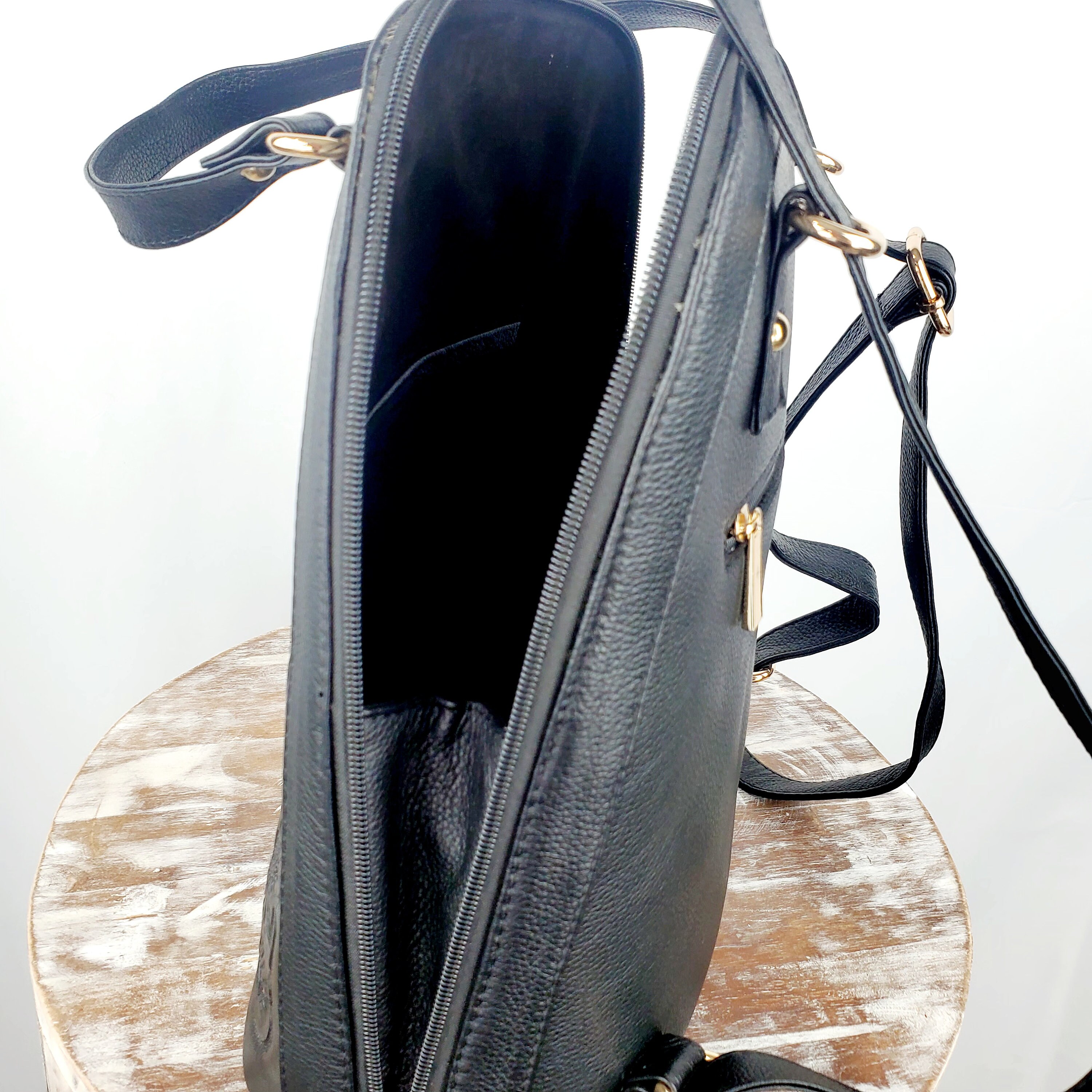 Hand Tooled Leather Backpack: Mexican Artisanal Purse - Etsy