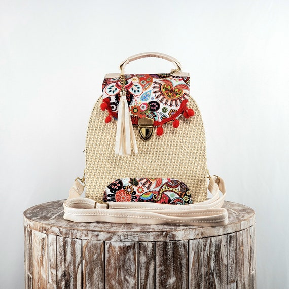 Backpack Made In Mexico Mexican Style Small Size Backpack Tradicion Viva Bag | eBay main image 4