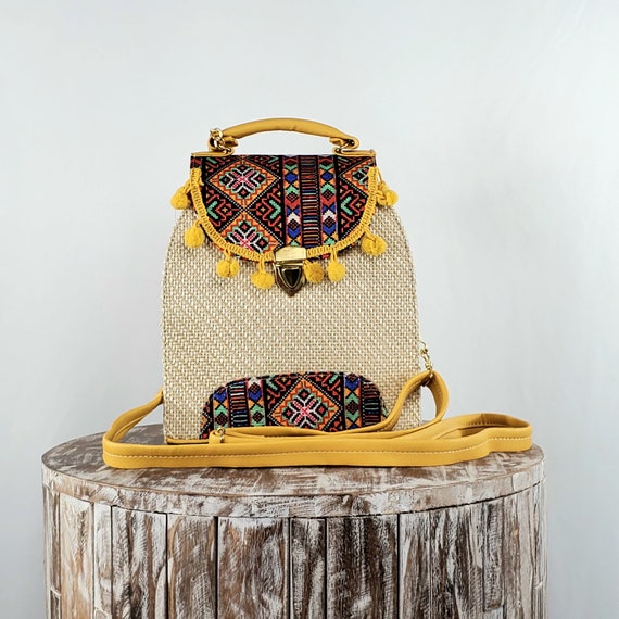 Backpack Made In Mexico Mexican Style Small Size Backpack Tradicion Viva Bag | eBay main image 3