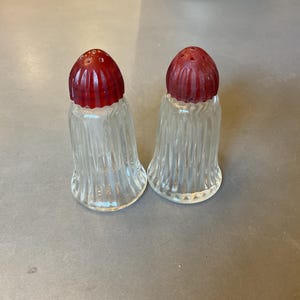ヴィンテージ ヘーゼル アトラス ガラス フローラル ソルト