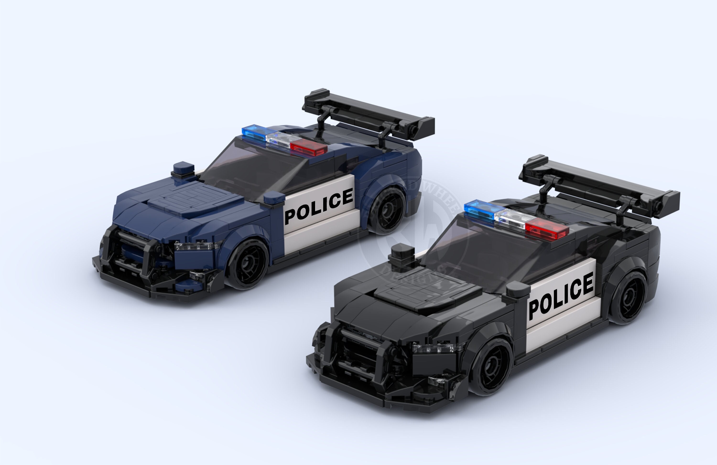 Lego Ford Police Car Black and Dark Blue INSTRUCTIONS ONLY Lego Speed Champions Scale MOC. Mustang Dark Horse Custom 8 Stud Wide Etsy