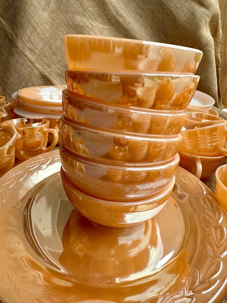 Fire-King 中皿 8枚セット Fire King Dinnerware - Etsy