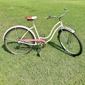 All ORIGINAL Vintage 1960s Schwinn Hollywood Deluxe Women's Cruiser Bicycle   SS Coaster  White & Pink Steel  USA Made in Chicago - Etsy