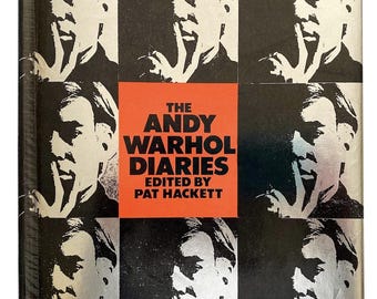 Rare 1989 1st Ed. "The Andy Warhol Diaries" Hardcover Book