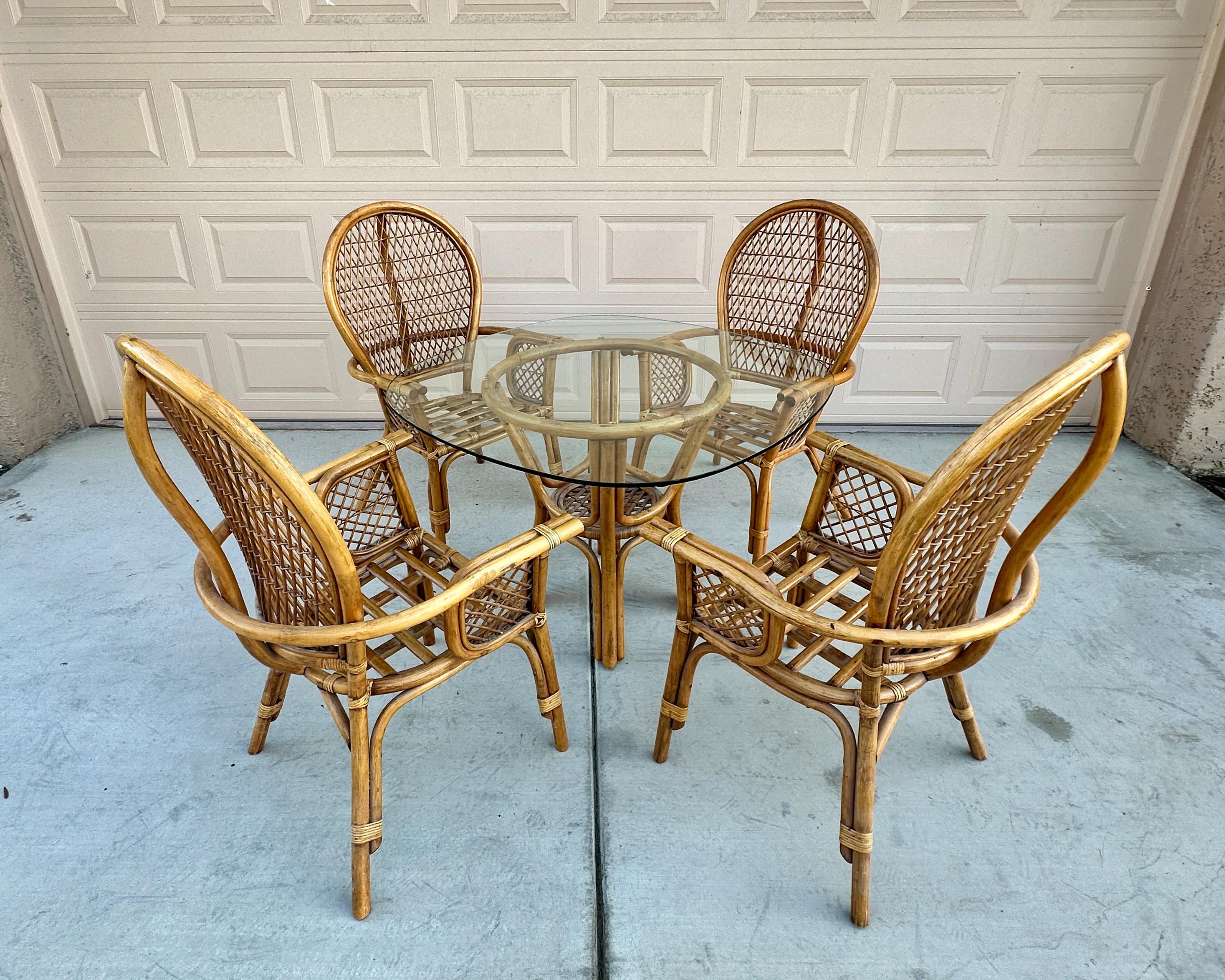Vintage 70s Dining Room Table Set - Etsy