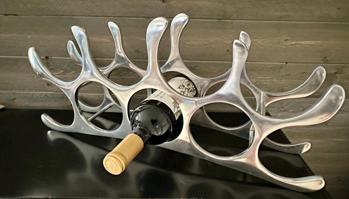 \"Michael Noll\" メタル ワインラック ヴィンテージ オブジェ An excellent Michael Noll Wine rack. Made in Germany in the 1990's