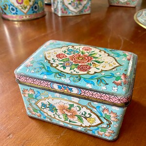 VTG Daher Tins for Tea Biscuit Party Favors Candy Storage Ideal for Bridal Baby Shower Gift Small Rectangle