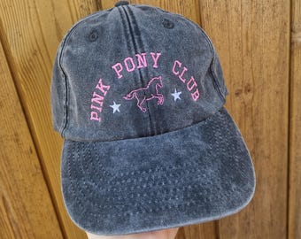 Pink Pony Club Embroidered Cap – Custom Hat & Thread Colors - Cowboy Cowgirl Spring Summer Gift