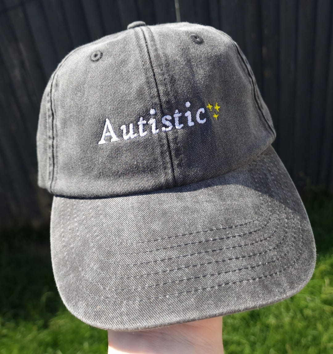 Autistic - Custom Personalised Embroidered Cap / Hat - Spring Summer ...