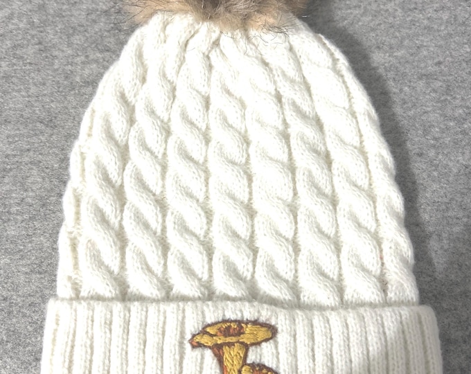 Mushroom Hand Embroidered Toboggan
