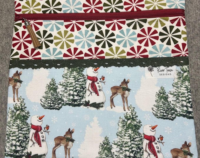 Christmas Cross Stitch Project Bag 12x12 inches