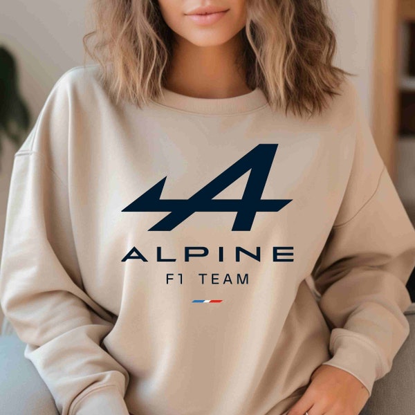 Alpines Sweatshirt, Alpine Rundhalsausschnitt, F1 Sweatshirt, Retro F1, Pierre Gasly Formel 1 Sweatshirt, F1 Racing Shirt, Formel 1 Shirt