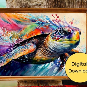 Honu: Hawaiian Turtle Art Print - a symbol of wisdom and good luck