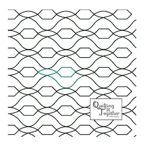 Luxe Panto Digital Design for Longarm Quilting Edge to Edge E2E Modern Pantograph