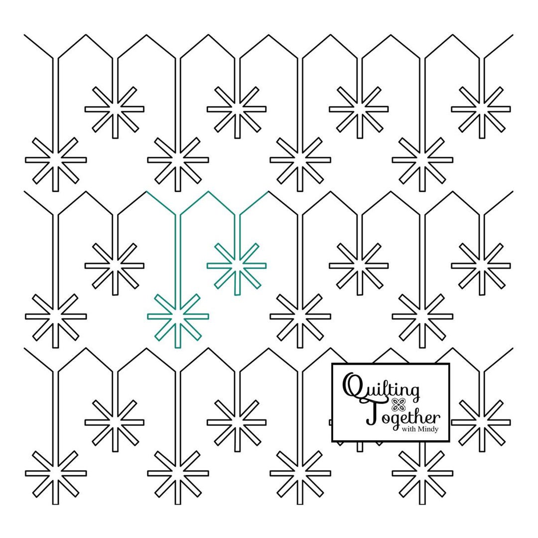 Sparkles Panto Digital Design for Longarm Quilting Edge to Edge E2E ...