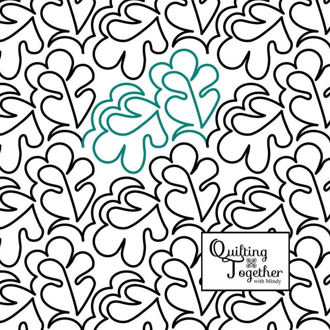 Little Oaks Panto Digital Design for Longarm Quilting Edge to Edge E2E ...