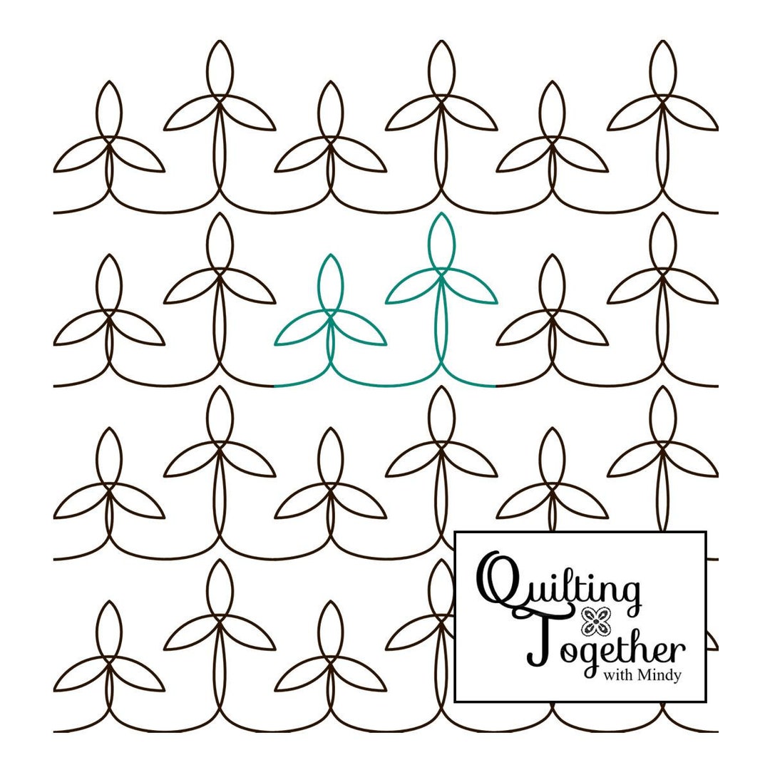 Twirl Panto Digital Design for Longarm Quilting Edge to Edge E2E ...
