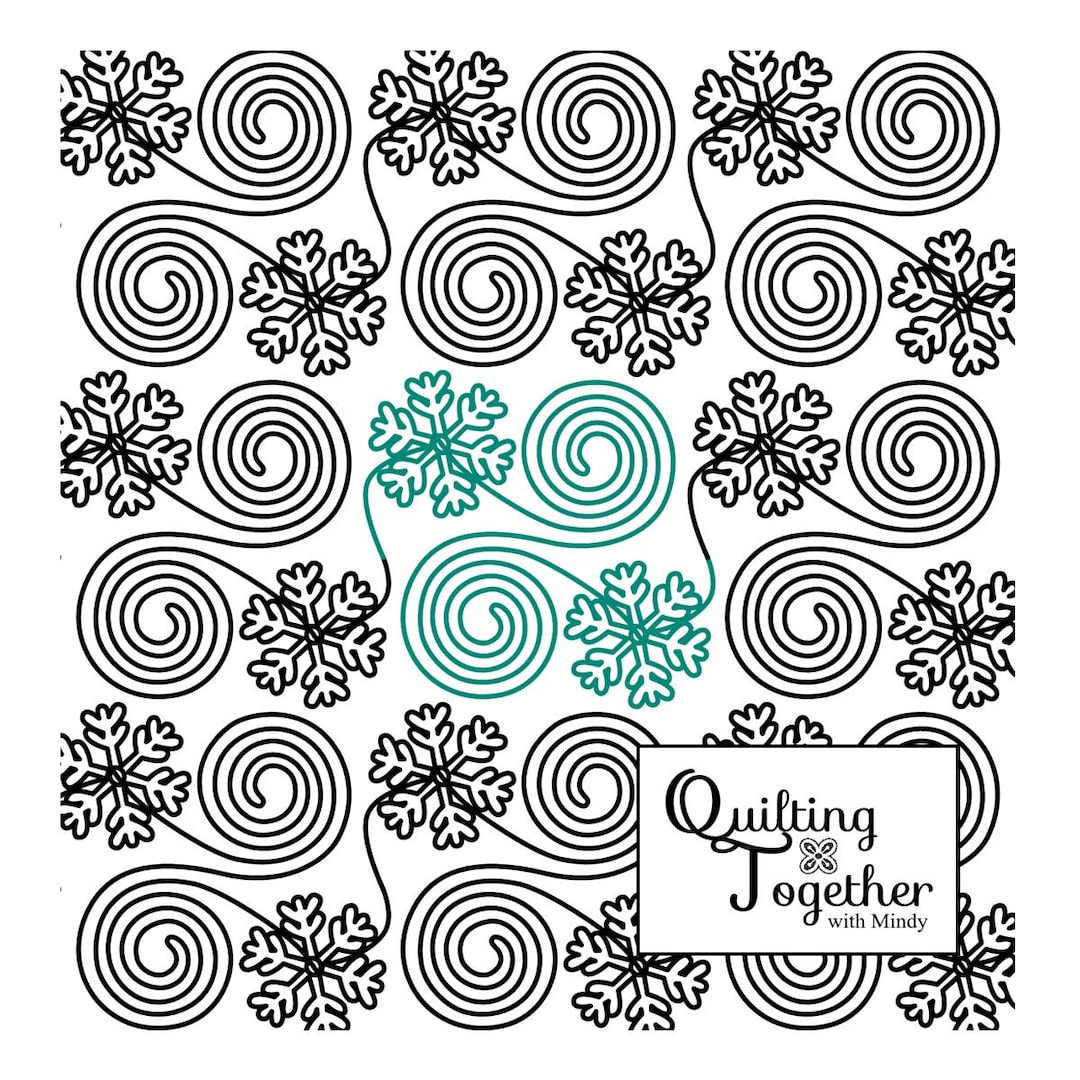 Double Flurries Digital Panto Design for Longarm Edge to Edge E2E ...
