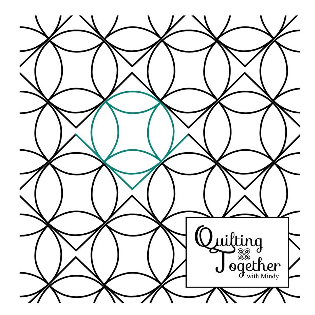 Chevron Orange Peel Panto Digital Design for Longarm Quilting Edge to ...