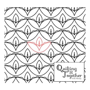 Candela Longarm Digital Quilting Design for Edge to Edge and Pantograph