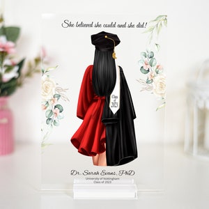 Graduation Gift, Gift for best friend graduation, Graduation gift for her, Class of 2023, Grad Gift for daughter, Acrylic Plaque and Stand