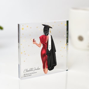 Personalised Graduation Gift, Graduation gift for her, Best Friends Graduation, Class of 2023, Gift for daughter, Plaque and Stand, Masters