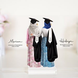 Personalized Muslim Graduation Gift, Islamic Graduation Present for Her, Best Friends Graduation Keepsake, Gift for Graduate, Sister