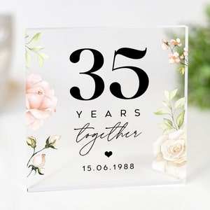 Celebrate Your Milestone Anniversary - Personalised Anniversary Gift for Husband - 30th 40th 50th Anniversary Keepsake, Gifts For Husband
