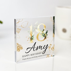 Geburtstagsgeschenk für sie, personalisierte Geburtstagsgeschenk Plakette, spezielles Altersgeschenk, 18.21.30.50.60.Geburtstagsgeschenk, Geburtstagsgeschenke für Freund