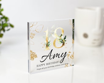 Birthday Gift For Her, Personalised Birthday Gift Plaque, Special Age Gift, 18th 21st 30th 50th 60th Birthday Gift,Birthday Gifts For Friend