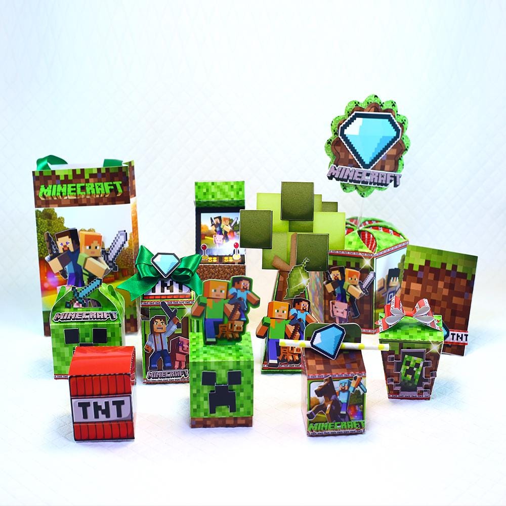 Gamer Party Favor Box - Template 1