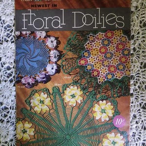 Clark&#39;s ONT J&P Coats Floral Doilies Book No. 268 Digital Download PDF