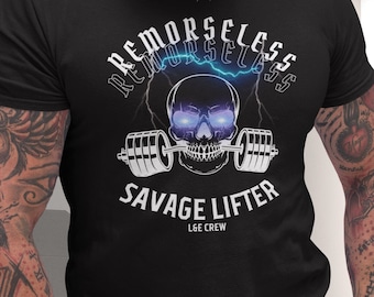 Remorseless Gym Shirt, Gym Pump Cover, Gym gift, Gym Rat Shirt, Weightlifting Shirt, Fitness Shirt, Oversized Gym Shirt, Anabolic Shirt