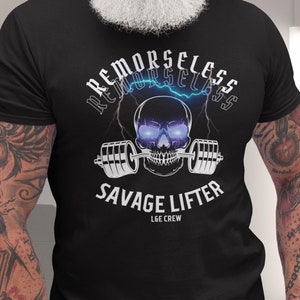 Remorseless Gym Shirt, Gym Pump Cover, Gym gift, Gym Rat Shirt, Weightlifting Shirt, Fitness Shirt, Oversized Gym Shirt, Anabolic Shirt