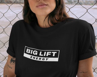 Big Lift Energy Gym Shirt, Pump Cover, Weightlifting Shirt, Funny Gym Shirt, Workout Shirt, Fitness Shirt, Oversized Gym Tshirt, Gym Gift