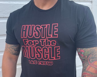 Hustle for the muscle gym shirt, Gym Pump Cover, Funny Gym Shirt, Gym Rat Shirt, Gym Gift For Him, Weightlifting Shirt, Fitness Tee
