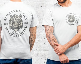 Positive Shirt Motivational Shirt Gym Shirts Lion Shirts Oversized Tee Hungry Shirt Pump Cover Shirt Fitness Gift Weightlifting Shirt