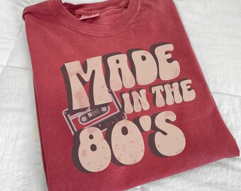 80s shirt Comfort Colors Tshirt, Birthday Year Shirt, 40th birthday shirt, Retro Shirt, Trending Shirt, Old School Shirt, Birthday Year Gift