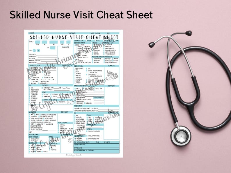 Home Health Nursing Documentation Bundle: OASIS Soc, Wound, SNV ...
