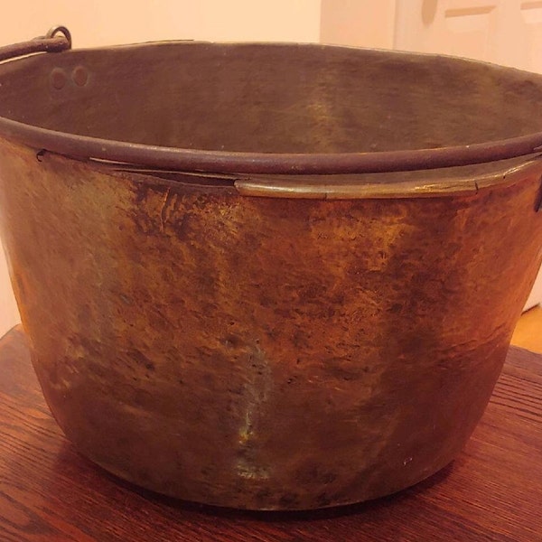 Antique Brass Bucket Etsy