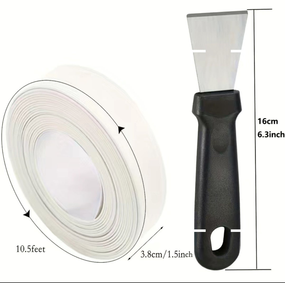 Caulk Tape Waterproof Self Adhesive Razor Blade Scraper - Etsy