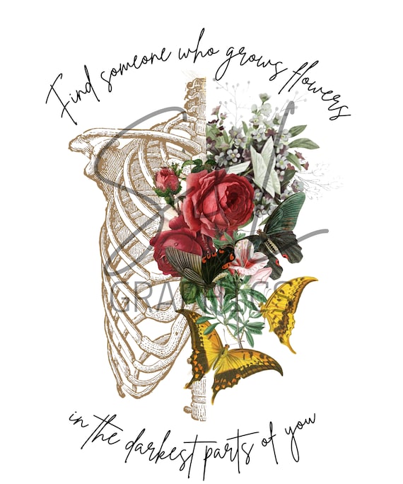 Someone Who Grows Flowers PNG, Zach Bryan PNG, Find Someone Who Grows Flowers in the Deepest Part of You Sublimation Print Instant Download